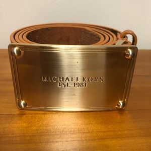 Michael Kors Gold/Brown Belt